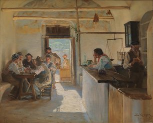 Peder Severin Kroyer Vinstue Ravello Wandbild