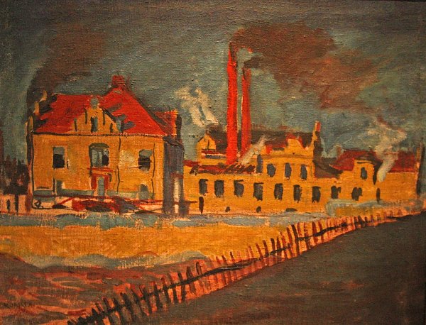 Bohumil Kubista Tovarna Wandbild