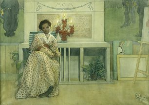 Carl Larsson After the prom Wandbild