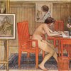 Carl-Larsson-Model-writing-postcards