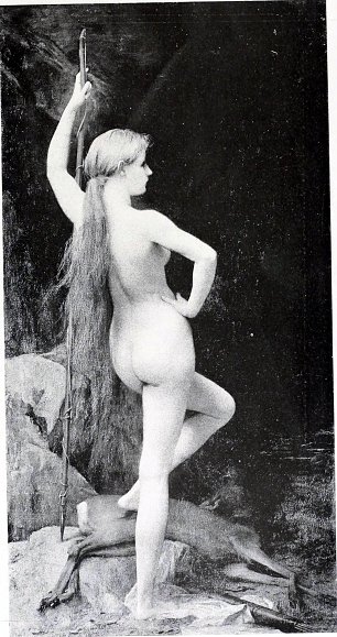 Jules Joseph Lefebvre Nymphe Chasseresse Wandbild