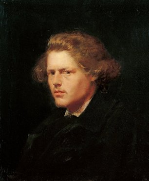 Wilhelm Leibl Bildnis des Malers Rudolf Hirth du Frenes Wandbild