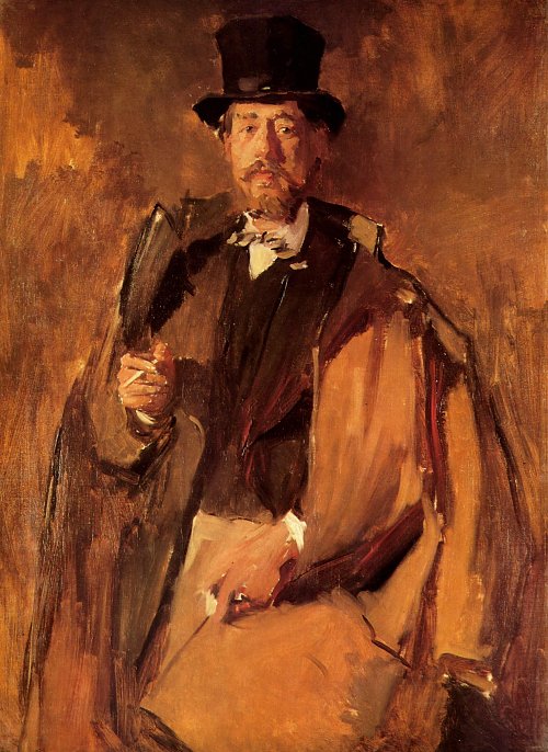 Wilhelm Leibl Portraet des Malers Paul v. Szinyei Merse Wandbild