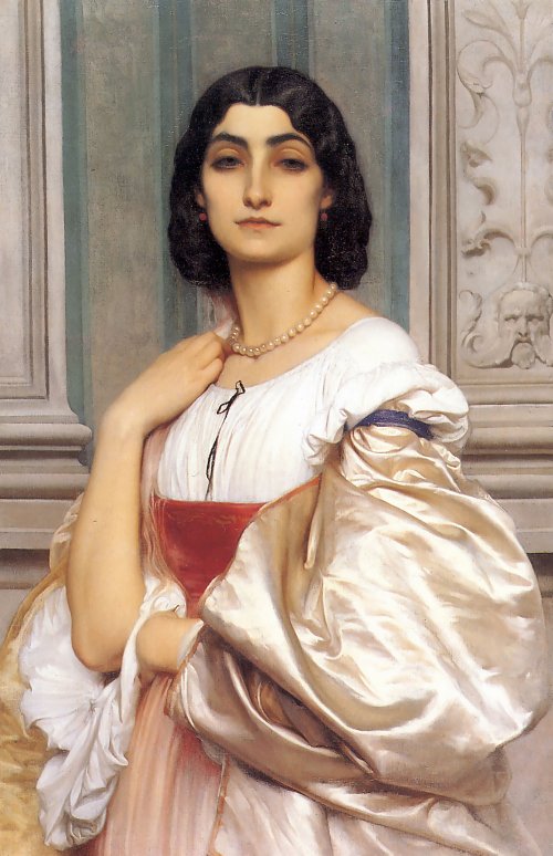 Frederic Leighton A roman lady Wandbild