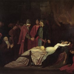 Frederic-Leighton-Die-Ueberleitung-der-Montagues-und-Capulets