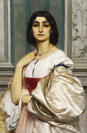 Frederic Leighton Eine roemische Dame Wandbild