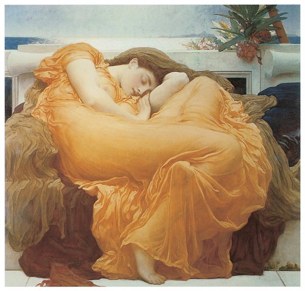 Frederic Leighton Flaming June Wandbild