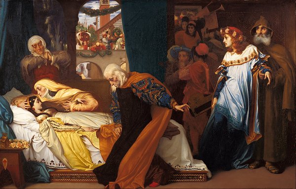 Frederic Leighton The feigned death of Juliet Wandbild