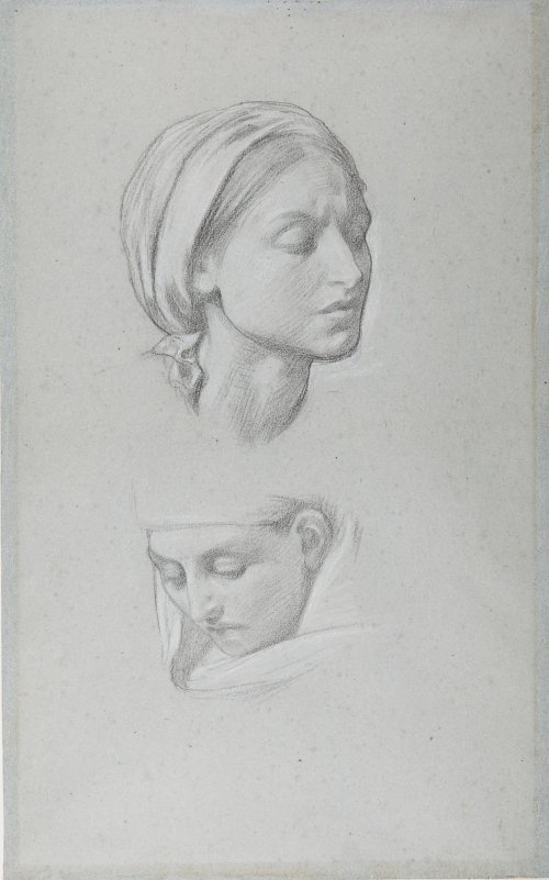 Frederic Leighton Two Heads Wandbild