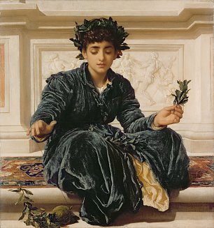 Frederic Leighton Weaving the Wreath Wandbild