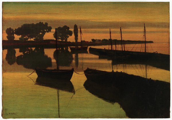Walter Leistikow An der Havel 1898 Wandbild