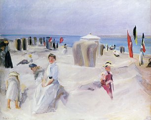 Max Liebermann Am Strand von Nordvijk Wandbild