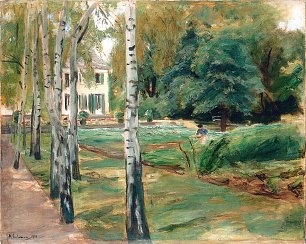 Max Liebermann Birkenallee im Wannseegarten Wandbild