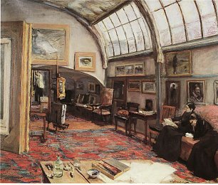 Max Liebermann Das Atelier des Kuenstlers Wandbild