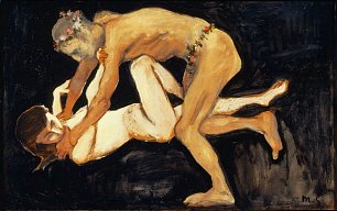 Max Liebermann Faun and a Girl Wandbild