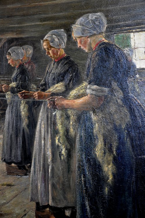 Max Liebermann Flachsscheuer in Laren Wandbild