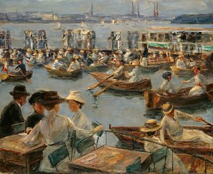 Max Liebermann On the Alster in Hamburg Wandbild