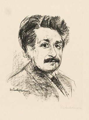 Max Liebermann Portrait Albert Einstein Wandbild