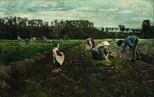 Max Liebermann Potato Harvest Wandbild