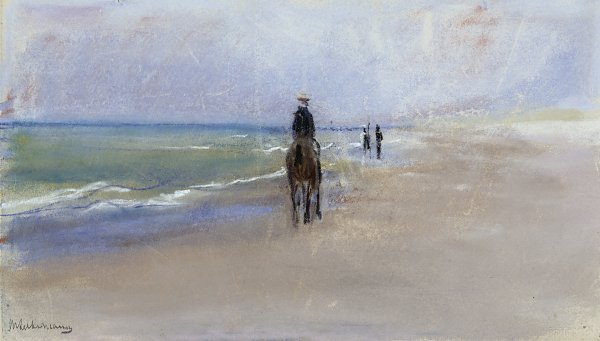 Max Liebermann Reiter am Strand Wandbild