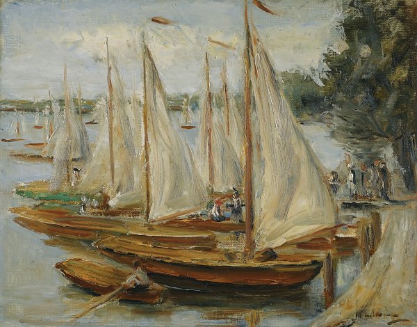 Max Liebermann Segelboote am Wannsee Wandbild