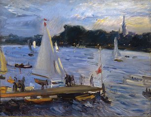 Max Liebermann Segelboote Wandbild