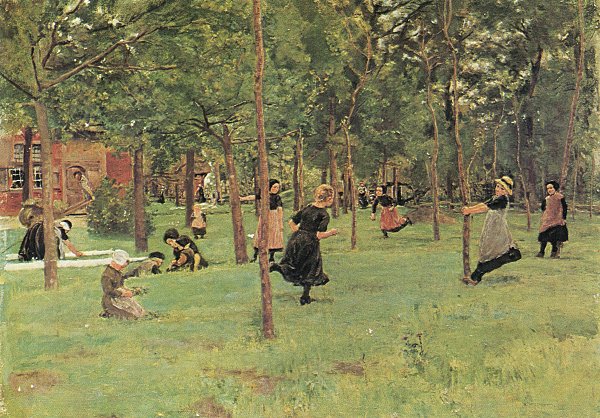 Max Liebermann Spielende Kinder