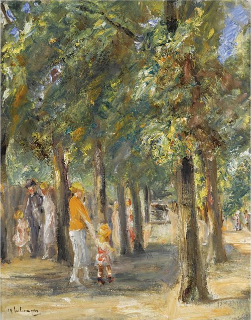 Max Liebermann Tiergartenszene Wandbild