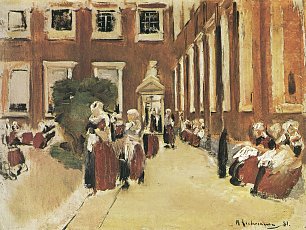 Max Liebermann Waisenhaus study Wandbild