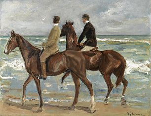 Max Liebermann Zwei Reiter am Strand Wandbild