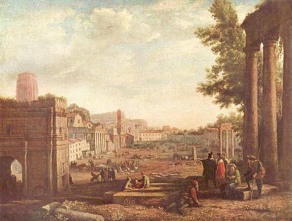 Claude Lorrain Campo Vaccino Wandbild