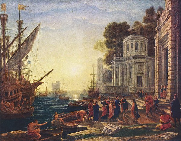 Claude Lorrain Landung der Kleopatra in Tarsos Wandbild