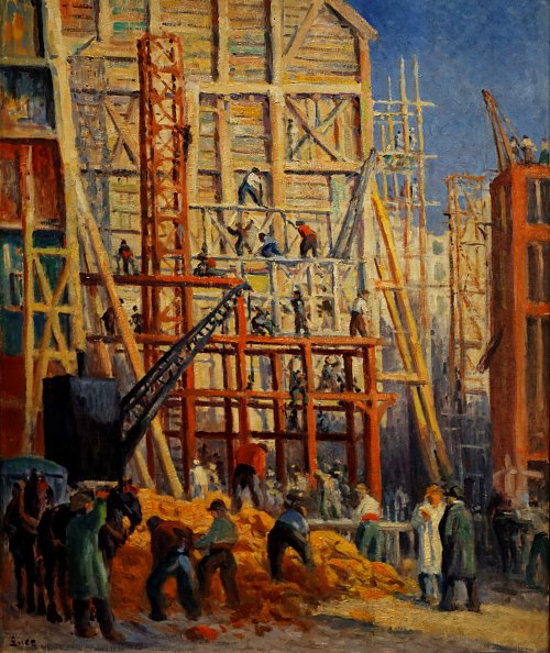 Maximilien Luce Le_ hantier Wandbild