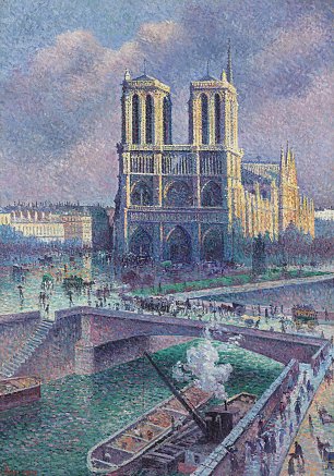 Maximilien Luce Notre Dame de Paris Wandbild