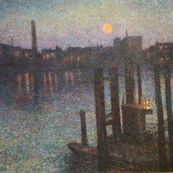 Maximilien-Luce-Port-of-London-Night