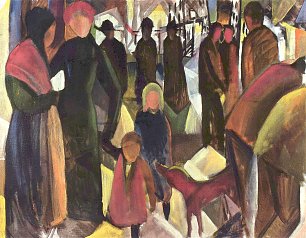 August Macke Abschied Wandbild