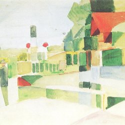 August-Macke-An-der-Schiffslaende