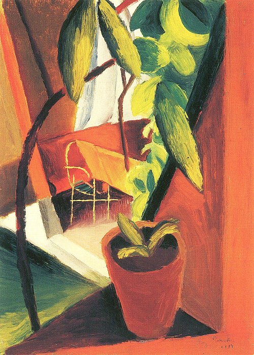 August Macke Blick ins Gartenhaus Wandbild