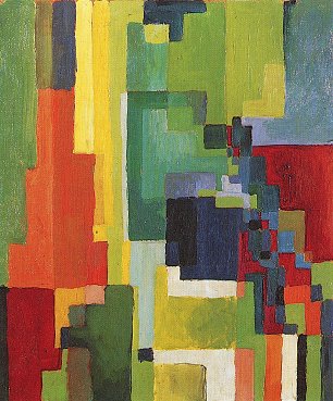 August Macke Farbige Formen 2 Wandbild