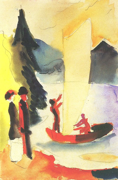 August Macke Gelbes Segel Wandbild