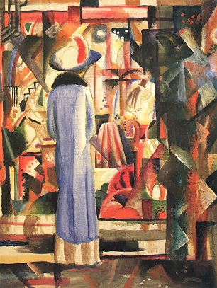 August Macke Grosses helles Schaufenster Wandbild