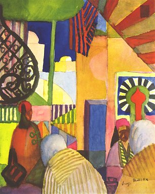 August Macke Im Basar Wandbild