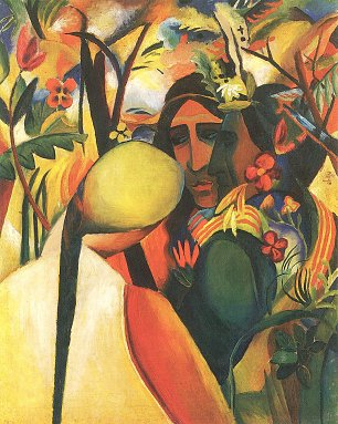 August Macke Indianer Wandbild