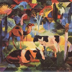 August-Macke-Landschaft-mit-Kuehen-und-Kamel