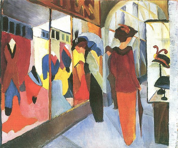 August Macke Modegeschaeft Wandbild