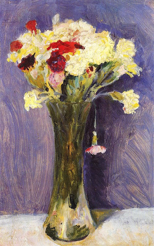 August Macke Nelken in gruener Vase Wandbild