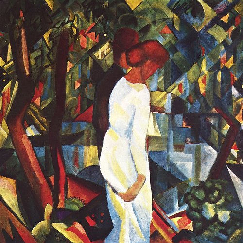 August Macke Paar im Walde Wandbild
