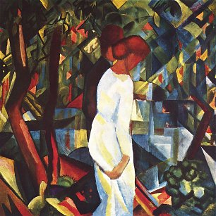 August Macke Paar im Walde Wandbild