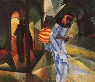 August Macke Pierrot Wandbild