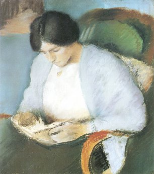 August Macke Portrait Elisabeth Gerhardt Wandbild